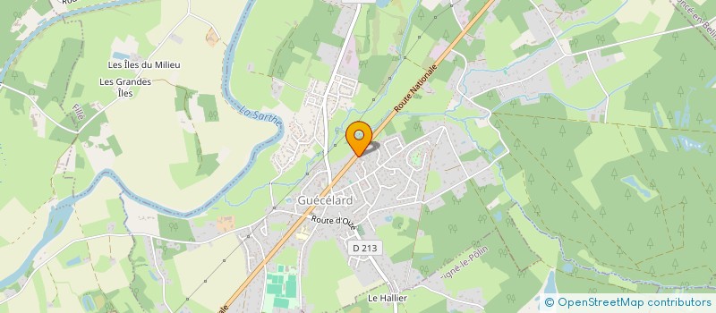 localisation de l'entreprise RUE NATIONALE  GUECELARD