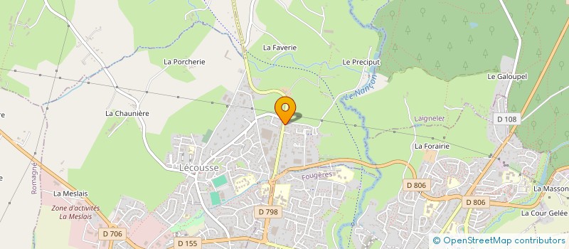 localisation de l'entreprise RUE NATIONALE  LECOUSSE