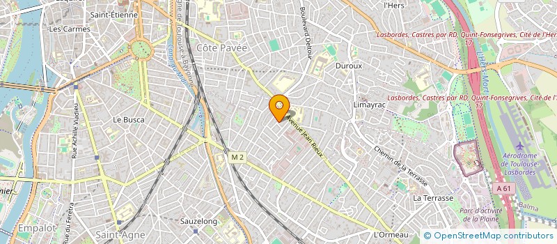 localisation de l'entreprise RUE OBSCURE à TOULOUSE