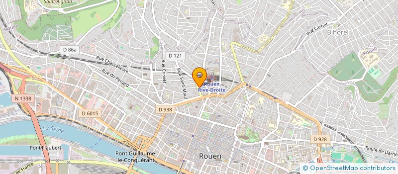 localisation de l'entreprise RUE POUCHET  ROUEN