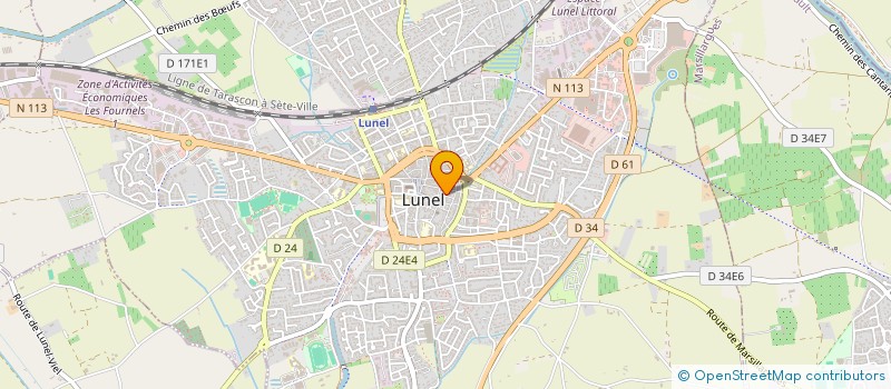 localisation de l'entreprise RUE PUITS D AIGUES BONNES  LUNEL