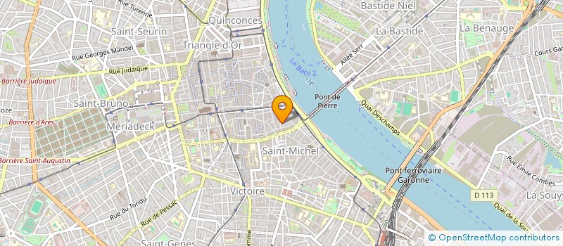 localisation de l'entreprise RUE PUITS DESCAZEAUX  BORDEAUX