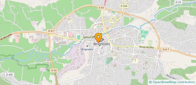 localisation de l'entreprise RUE REPUBLIQUE NUMERO 28  BRIGNOLES