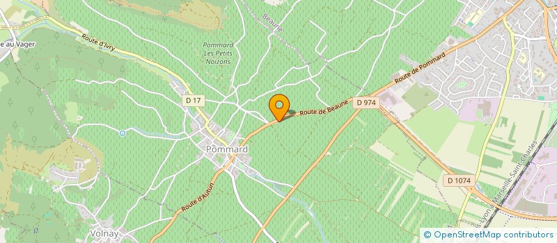 localisation de l'entreprise RUE RICHEBOURG  POMMARD