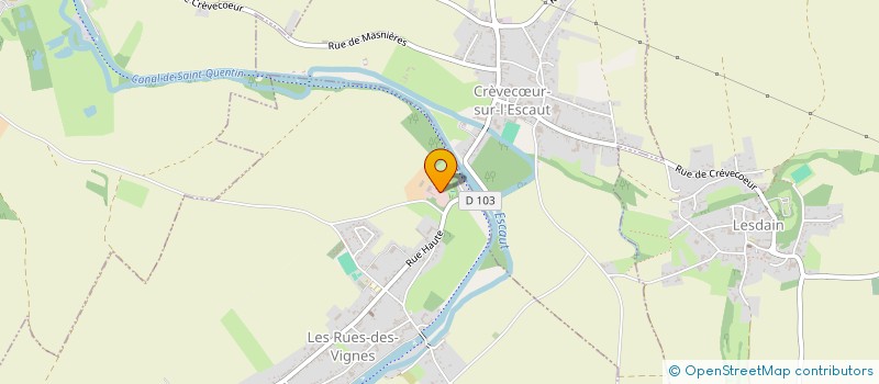 localisation de l'entreprise RUE SAMUEL GOULET-OIGNIES  LES RUES-DES-VIGNES