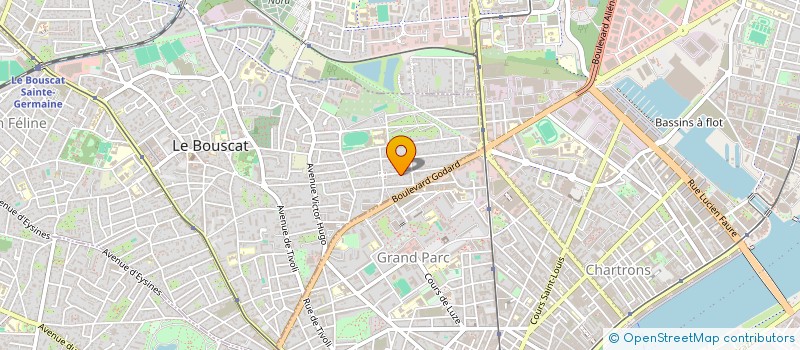 localisation de l'entreprise RUE TESTAUD  LE BOUSCAT
