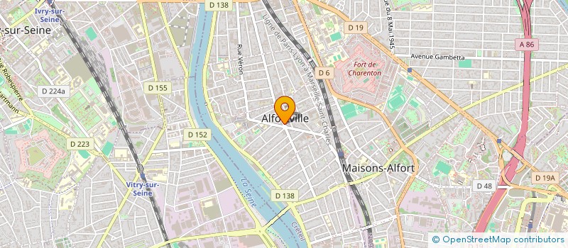 localisation de l'entreprise RUECANNEB à ALFORTVILLE