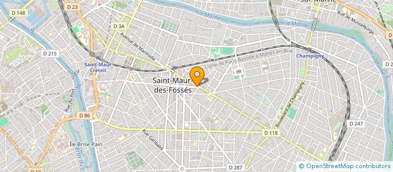 localisation de l'entreprise RUEDHA à SAINT-MAUR-DES-FOSSES