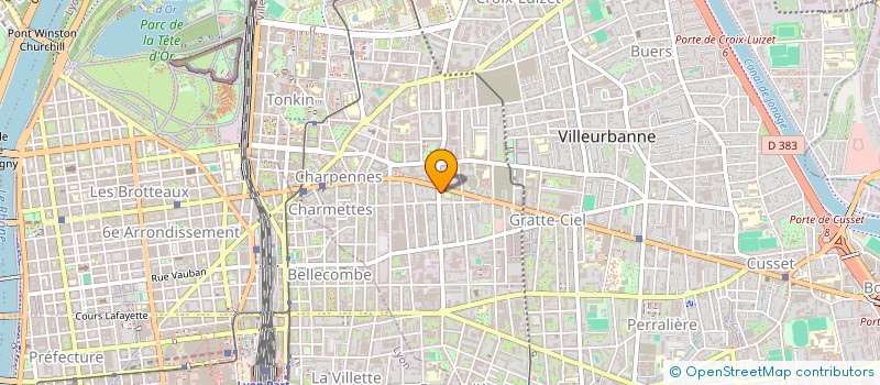 localisation de l'entreprise RUEDIN BIM  VILLEURBANNE