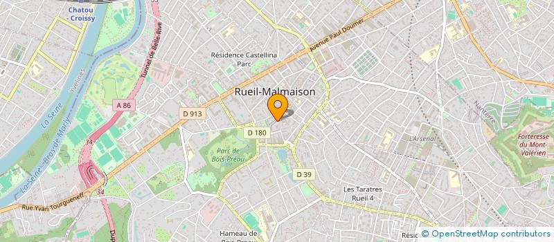 localisation de l'entreprise RUEIL A VELO à RUEIL-MALMAISON