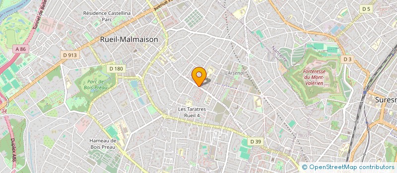 localisation de l'entreprise RUEIL ANIMATION INTER QUARTIERS  RUEIL MALMAISON