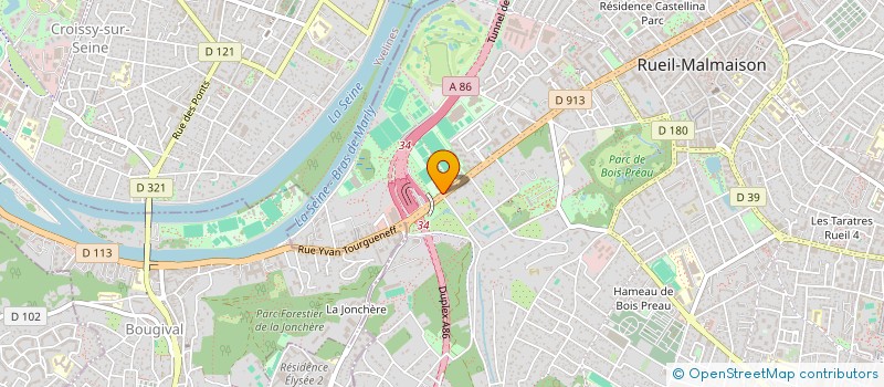 localisation de l'entreprise RUEIL ATHLETIC CLUB à RUEIL-MALMAISON