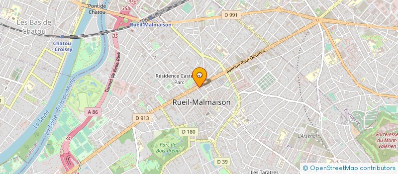 localisation de l'entreprise RUEIL DISTRIBUTION SA à RUEIL-MALMAISON