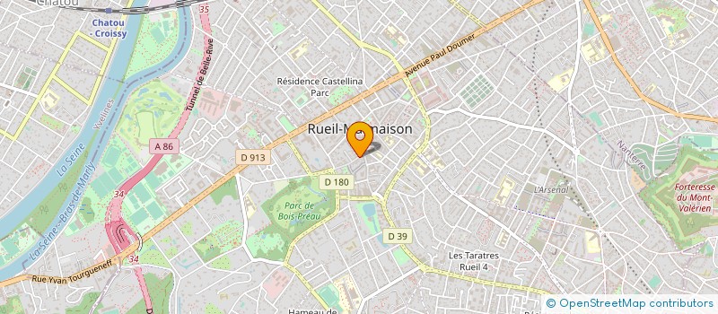 localisation de l'entreprise RUEIL INTERIM à RUEIL-MALMAISON