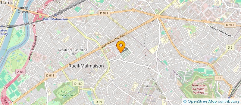 localisation de l'entreprise RUEIL MAINTENANCE SERVICE à RUEIL-MALMAISON