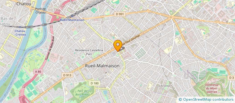 localisation de l'entreprise RUEIL MODELISME à RUEIL-MALMAISON