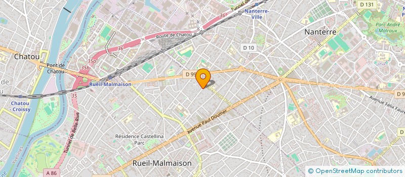 localisation de l'entreprise RUEIL SERVICES à RUEIL-MALMAISON