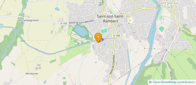 localisation de l'entreprise RUEL BOIS IMMO  SAINT-MARCELLIN-EN-FOREZ