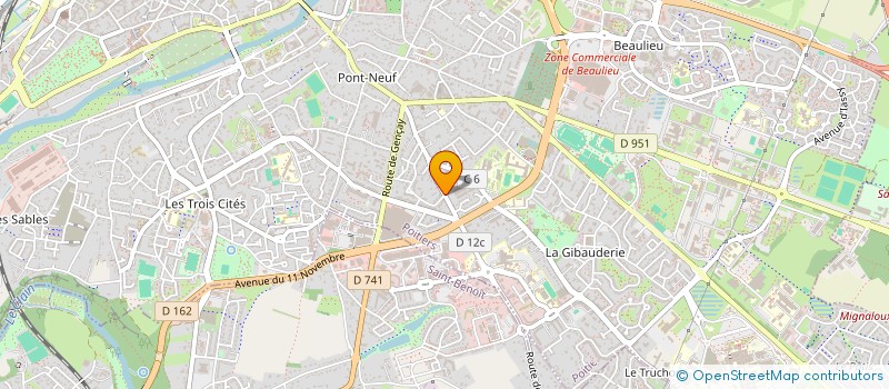 localisation de l'entreprise RUEL ETIQUETTES à POITIERS
