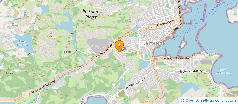 localisation de l'entreprise RUEL FRERES à SAINT-PIERRE
