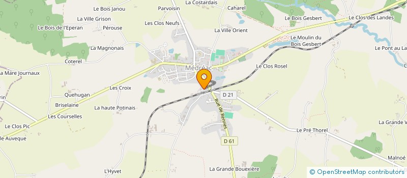 localisation de l'entreprise RUELLAN OUEST  MEDREAC