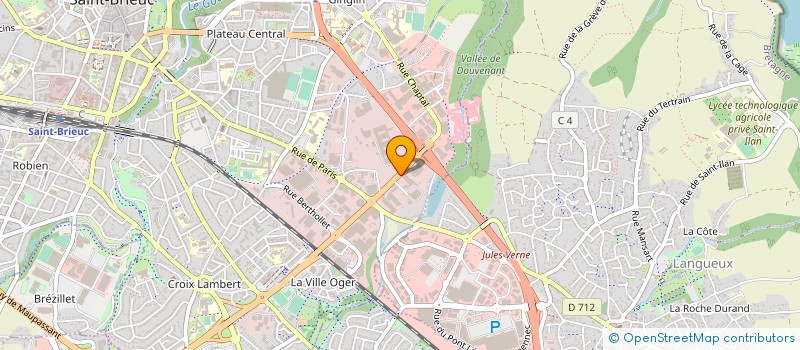 localisation de l'entreprise RUELLAN SA à SAINT-BRIEUC
