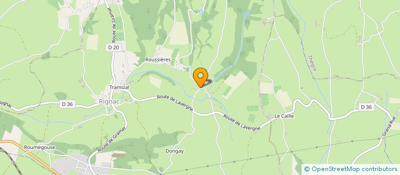 localisation de l'entreprise RUELLE SC  RIGNAC