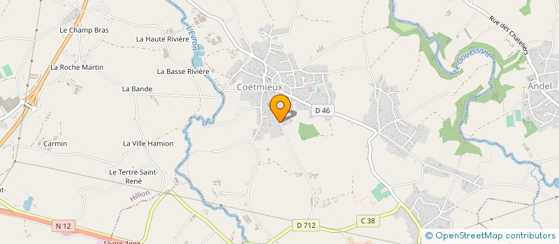 localisation de l'entreprise RUELLO COUVERTURE  COETMIEUX