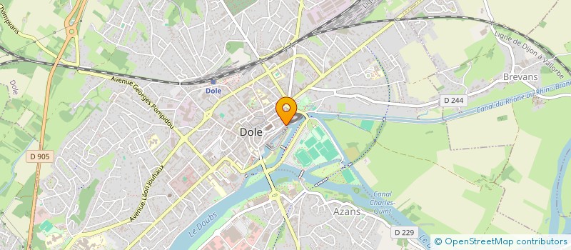 localisation de l'entreprise RUEPASTEUR à DOLE