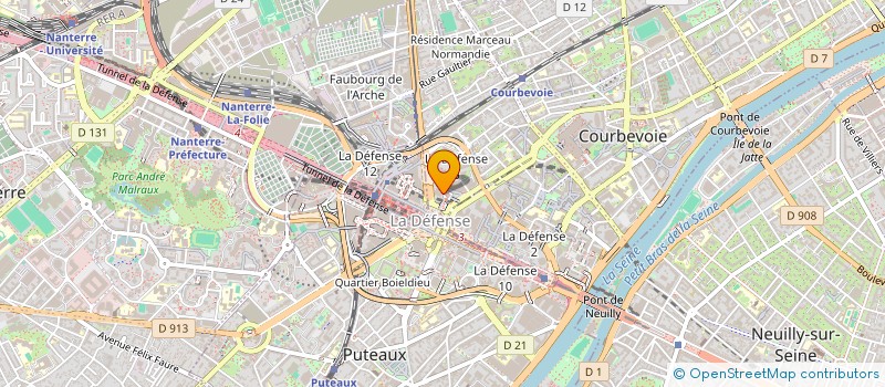 localisation de l'entreprise RUER CONSULTING  COURBEVOIE