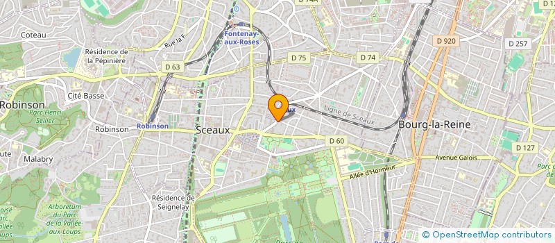 localisation de l'entreprise RUET & CO à SCEAUX