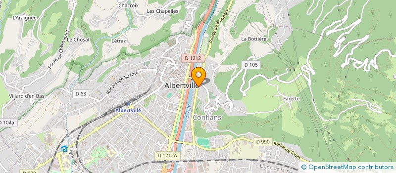localisation de l'entreprise RUET MECANIQUE DE PRECISION  ALBERTVILLE