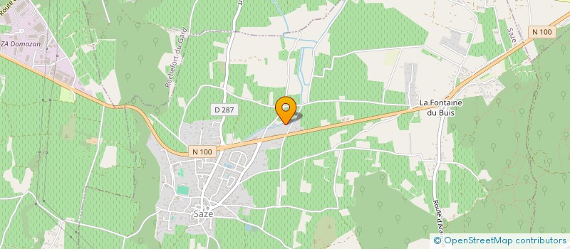 localisation de l'entreprise RUET PERE & FILS  SAZE