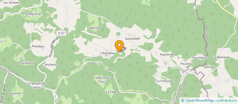 localisation de l'entreprise RUEYRE à BESSE