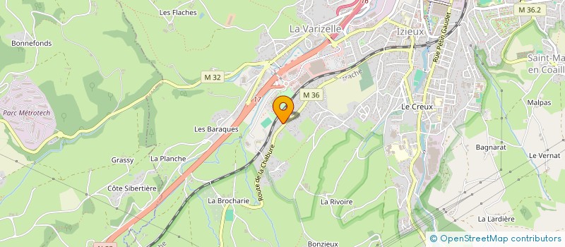 localisation de l'entreprise RUFA INVEST  SAINT-CHAMOND