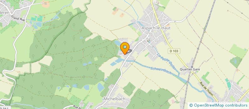 localisation de l'entreprise RUFF SAS à ASPACH-MICHELBACH