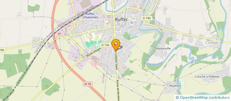 localisation de l'entreprise RUFFEC POKER CLUB à RUFFEC