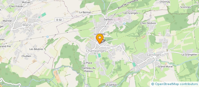localisation de l'entreprise RUFFIER FRERES à CHAMPANGES