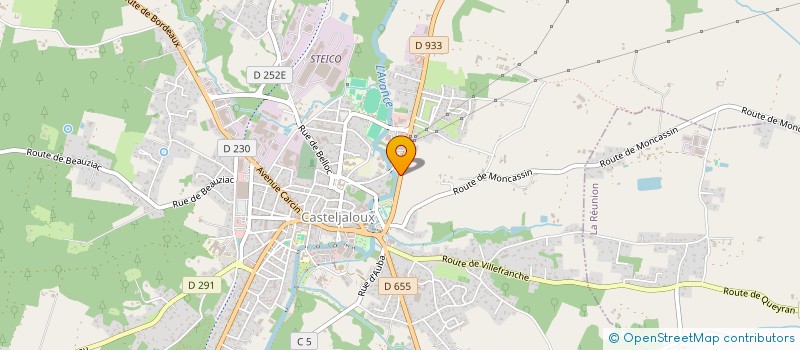 localisation de l'entreprise RUFFIER IMMO  CASTELJALOUX