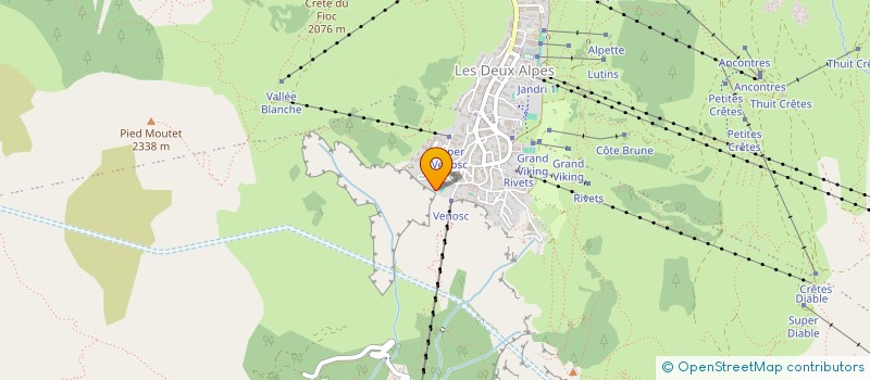 localisation de l'entreprise RUFFIN LMNP L2A à LES DEUX ALPES