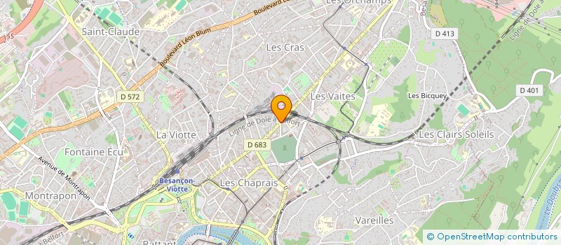 localisation de l'entreprise RUFFINEL à BESANCON