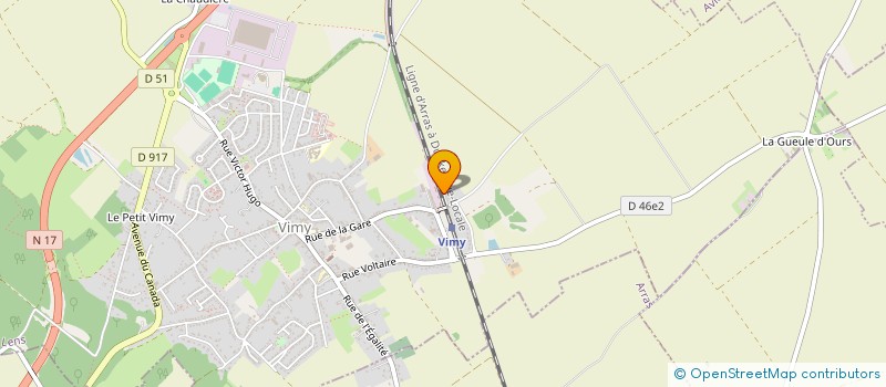 localisation de l'entreprise RUFFINVEST à VIMY