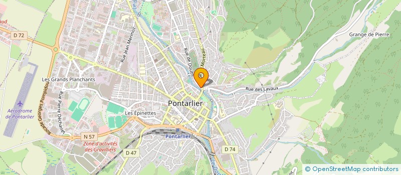 localisation de l'entreprise RUFFIOT à PONTARLIER
