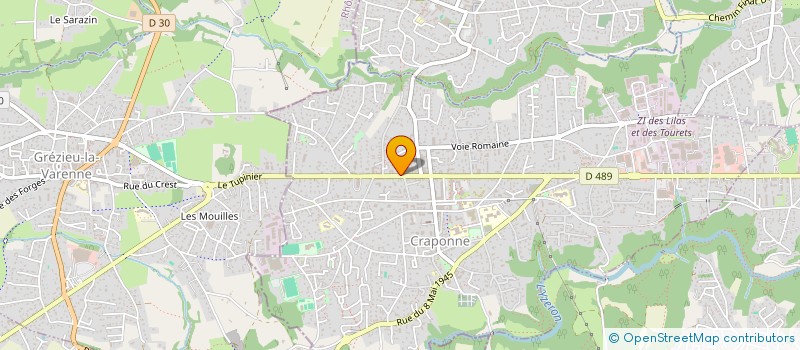 localisation de l'entreprise RUFLET 813  CRAPONNE