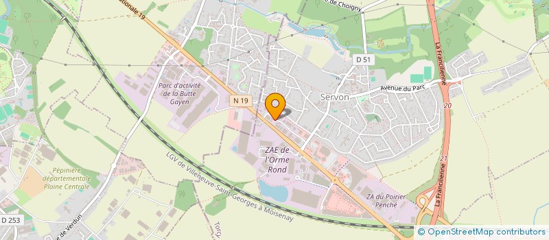 localisation de l'entreprise RUFO à SERVON