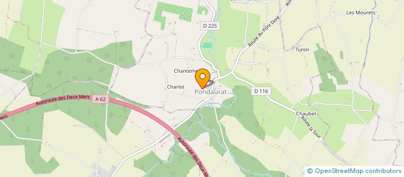 localisation de l'entreprise RUGBY CLUB AILLASSAIS (RCA)  PONDAURAT