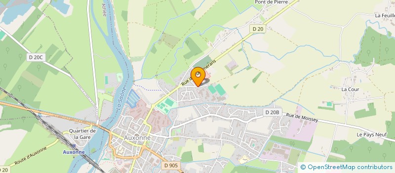 localisation de l'entreprise RUGBY CLUB AUXONNAIS à AUXONNE