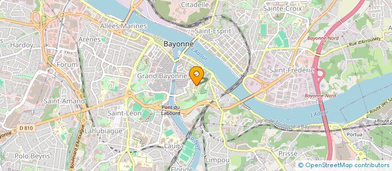 localisation de l'entreprise RUGBY CLUB BASURDEAK à BAYONNE