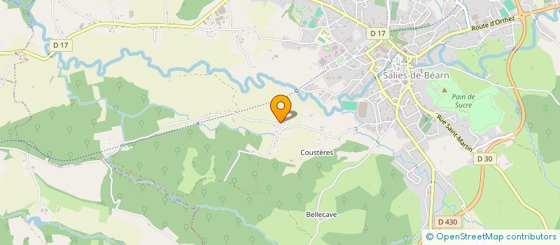 localisation de l'entreprise RUGBY CLUB BEARNAIS SALIES SAUVETERRE à SALIES-DE-BEARN