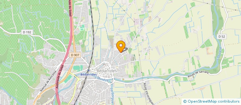 localisation de l'entreprise RUGBY CLUB BEDARRIDES  BEDARRIDES